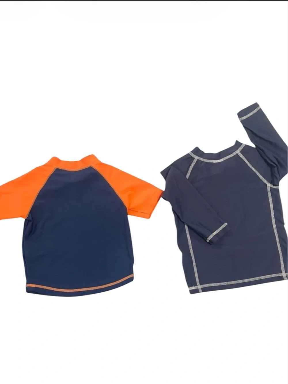 Carter's Orange and Navy Boys Swim Rashguard Set